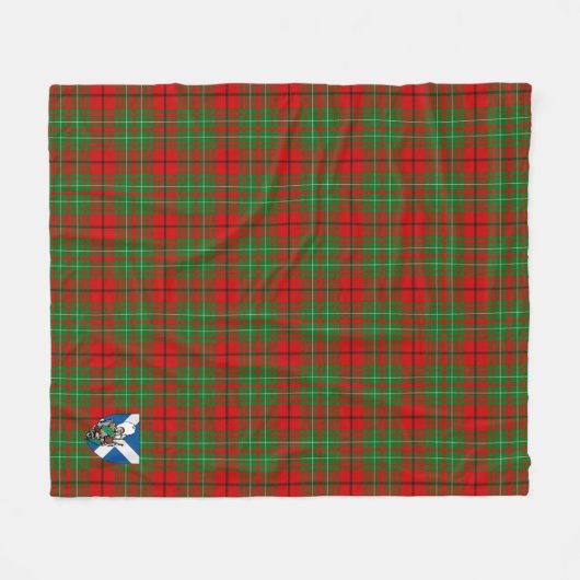 Scotts Cumming Tartan Pset Fleece Deken (Voorkant (Horizontaal))