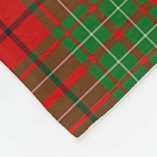 Scotts Cumming Tartan Pset Fleece Deken (Hoek)