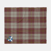 Scotts Cunningham Burgundy Dancers Tartan Pset Fleece Deken (Voorkant (Horizontaal))