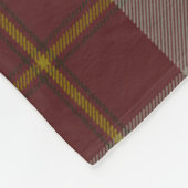 Scotts Cunningham Burgundy Dancers Tartan Pset Fleece Deken (Hoek)