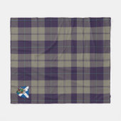 Scotts Cunningham Dress Blue Dancers Tartan Pset Fleece Deken (Voorkant (Horizontaal))