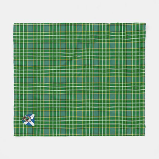 Scotts Currie Tartan Pset Fleece Deken (Voorkant (Horizontaal))