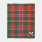 Scotts Dalzell Tartan Pset Fleece Deken (Voorkant)