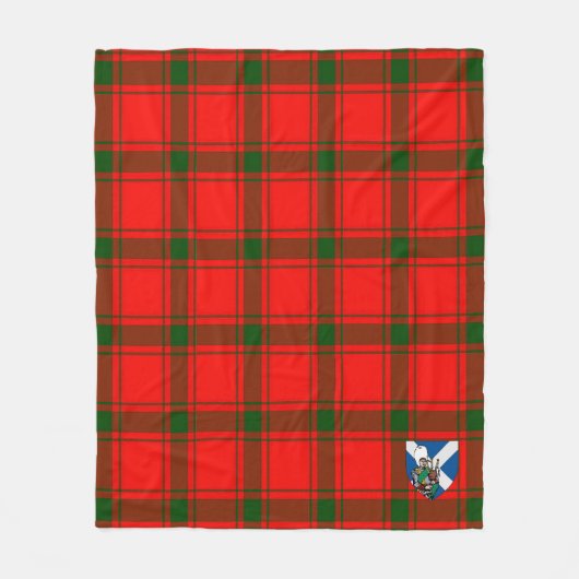 Scotts Darroch Tartan Pset Fleece Deken (Voorkant)