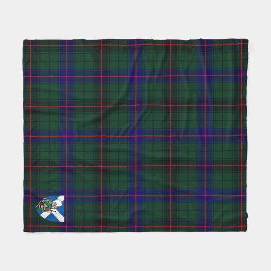 Scotts Davidson Modern Tartan Fleece Deken (Voorkant (Horizontaal))