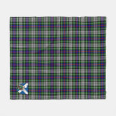 Scotts Davidson of Tulloch Dress Tartan Pset Fleece Deken (Voorkant (Horizontaal))