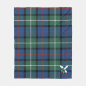 Scotts Davidson of Tulloch Tartan Pset Fleece Deken (Voorkant)