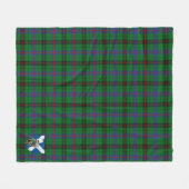 Scotts Davidson Tartan Pset Fleece Deken (Voorkant (Horizontaal))