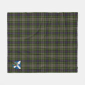 Scotts Davidson Tulloch Dress Tartan Fleece Deken (Voorkant (Horizontaal))