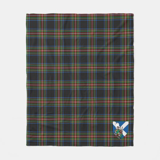 Scotts Denniston Tartan Pset Fleece Deken (Voorkant)