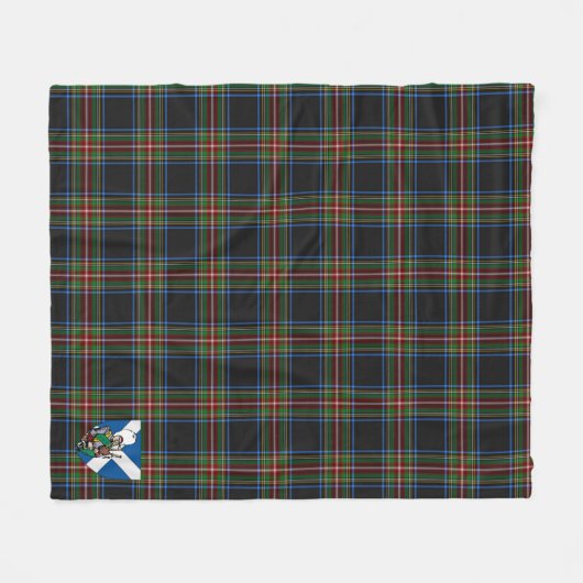 Scotts Denniston Tartan Pset Fleece Deken (Voorkant (Horizontaal))