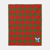 Scotts Dewar Schotse Ruit Plaid Fleece Deken (Voorkant)