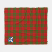 Scotts Dewar Schotse Ruit Plaid Fleece Deken (Voorkant (Horizontaal))