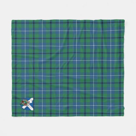 Scotts Douglas Ancient Tartan Pset Fleece Deken (Voorkant (Horizontaal))