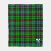 Scotts Douglas Black Tartan Fleece Deken (Voorkant)