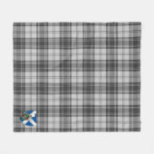 Scotts Douglas Gray Modern Tartan Pset Fleece Deken (Voorkant (Horizontaal))
