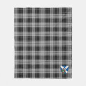 Scotts Douglas Gray Tartan Pset Fleece Deken (Voorkant)