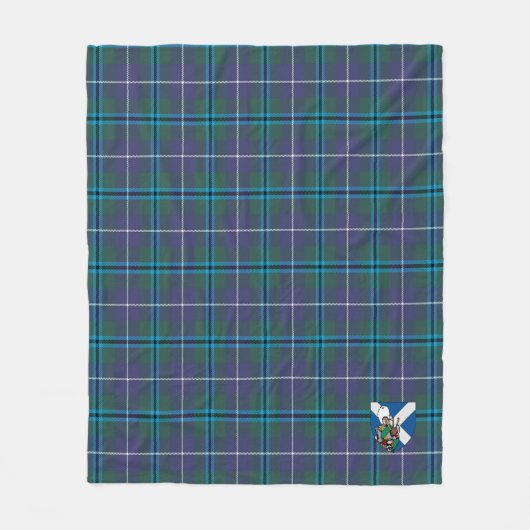 Scotts Douglas Modern Tartan Pset Fleece Deken (Voorkant)