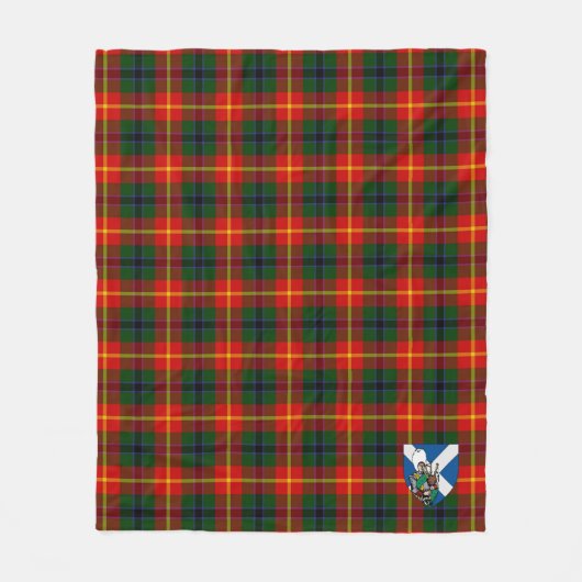 Scotts Douglas of Roxburgh Tartan Pset Fleece Deken (Voorkant)