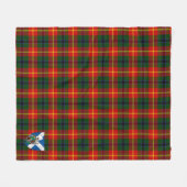 Scotts Douglas of Roxburgh Tartan Pset Fleece Deken (Voorkant (Horizontaal))