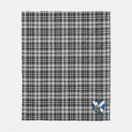 Scotts Drummond Gray Tartan Pset Fleece Deken (Voorkant)