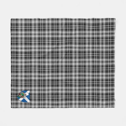 Scotts Drummond Gray Tartan Pset Fleece Deken (Voorkant (Horizontaal))