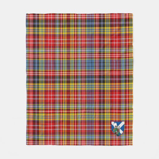 Scotts Drummond van Strathallan Tartan Pset Fleece Deken (Voorkant)