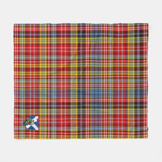 Scotts Drummond van Strathallan Tartan Pset Fleece Deken (Voorkant (Horizontaal))