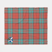 Scotts Dunbar Ancient Tartan Pset Fleece Deken (Voorkant (Horizontaal))