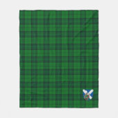 Scotts Dunbar Hunting Tartan Pset Fleece Deken (Voorkant)