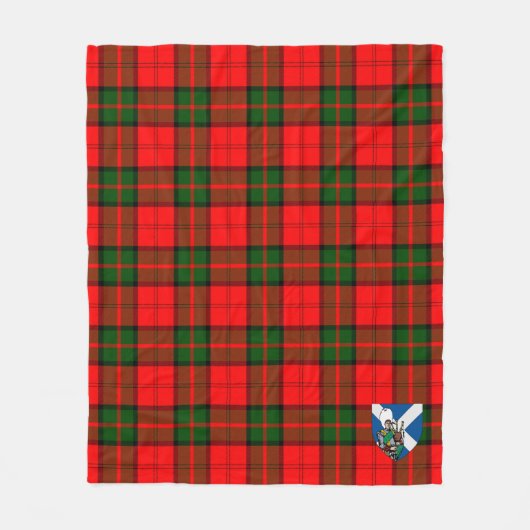 Scotts Dunbar Modern Tartan Plaid Fleece Deken (Voorkant)