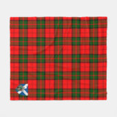 Scotts Dunbar Modern Tartan Plaid Fleece Deken (Voorkant (Horizontaal))