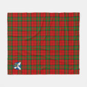 Scotts Dunbar Tartan Pset Fleece Deken (Voorkant (Horizontaal))