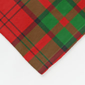 Scotts Dunbar Tartan Pset Fleece Deken (Hoek)