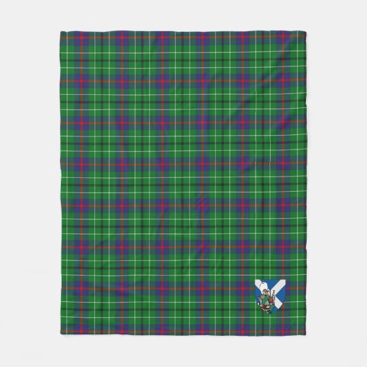 Scotts Duncan Tartan Pset Fleece Deken (Voorkant)