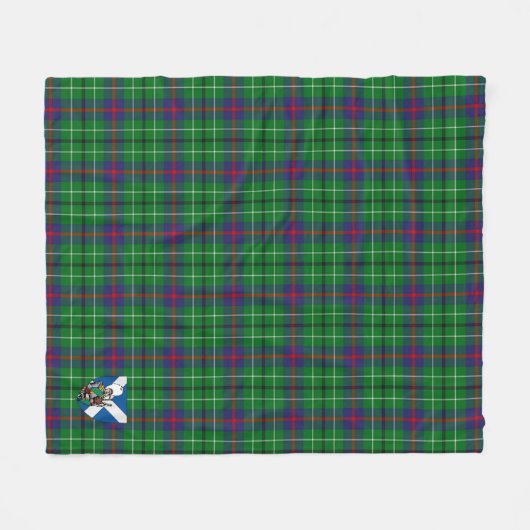 Scotts Duncan Tartan Pset Fleece Deken (Voorkant (Horizontaal))