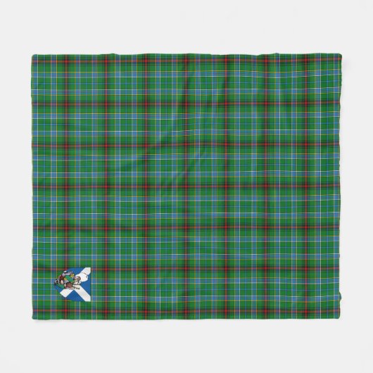 Scotts Duncan van Sketraw Tartan Pset Fleece Deken (Voorkant (Horizontaal))