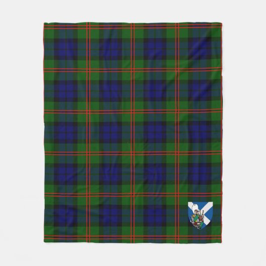 Scotts Dundas Tartan Pset Fleece Deken (Voorkant)