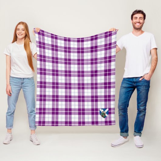 Scotts Dunlop Dress Tartan Pset Fleece Deken (In situ)