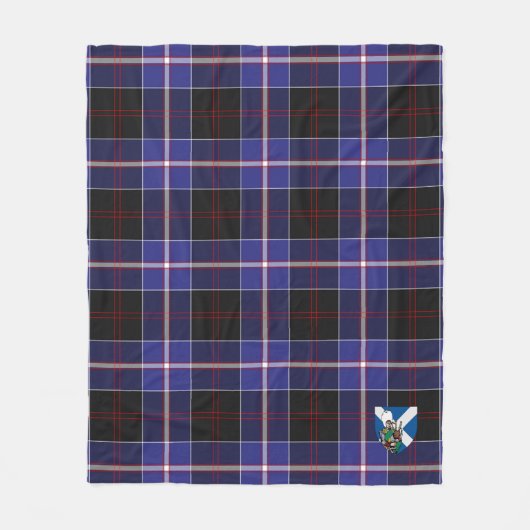 Scotts Dunlop Modern Tartan Pset Fleece Deken (Voorkant)