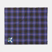 Scotts Dunlop Tartan Pset Fleece Deken (Voorkant (Horizontaal))