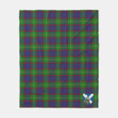 Scotts Durie Tartan Pset Fleece Deken (Voorkant)