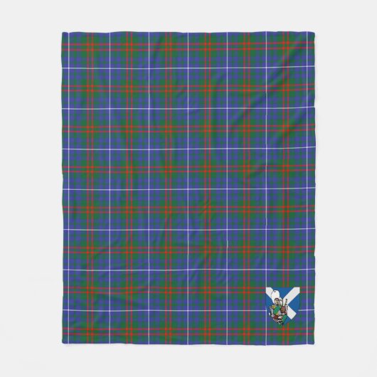 Scotts Edmonstone Tartan Pset Fleece Deken (Voorkant)