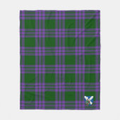 Scotts Elphinstone Tartan Pset Fleece Deken (Voorkant)