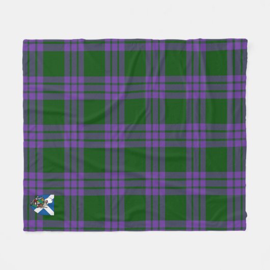 Scotts Elphinstone Tartan Pset Fleece Deken (Voorkant (Horizontaal))