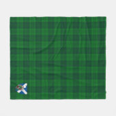 Scotts Erskine Hunting Tartan Plaid Fleece Deken (Voorkant (Horizontaal))