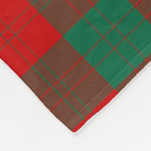 Scotts Erskine Tartan Plaid Fleece Deken (Hoek)