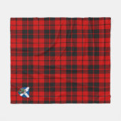Scotts Ettruc District Tartan Pset Fleece Deken (Voorkant (Horizontaal))