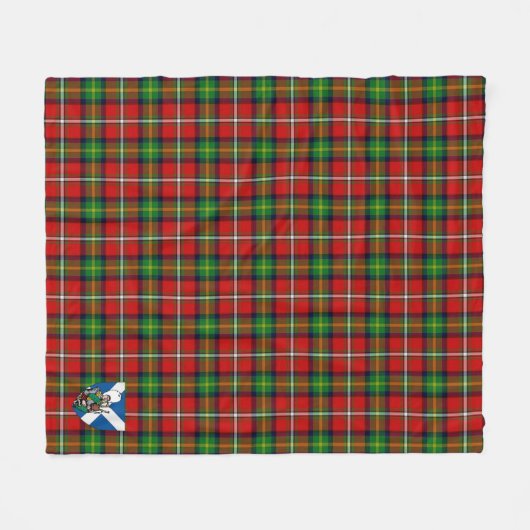 Scotts Fairlie Tartan Pset Fleece Deken (Voorkant (Horizontaal))