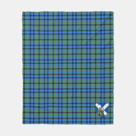 Scotts Falconer Tartan Pset Fleece Deken (Voorkant)